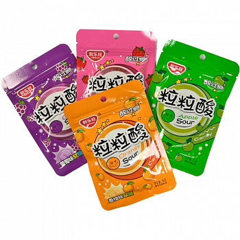 Кислые конфеты &quot;LILEWANG&quot; ассорти вкусов 20гр 1шт/20уп